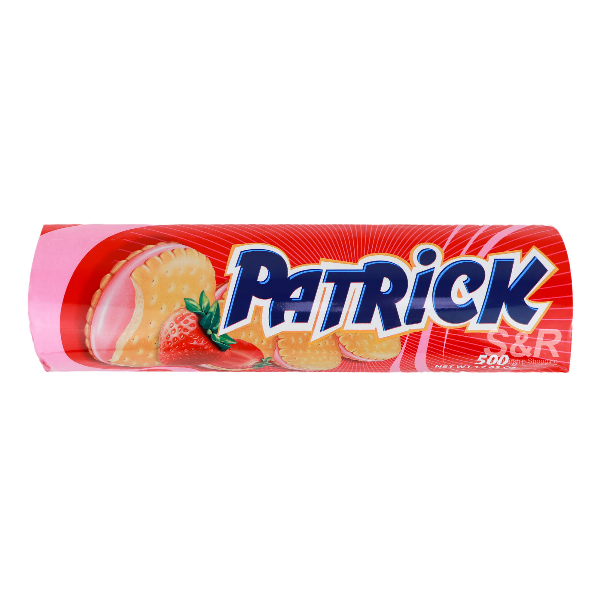 Patrick Strawberry Flavor Filled Biscuits 500g